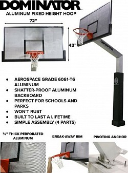 Dominator basketball goal