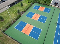 3 pickleball courts