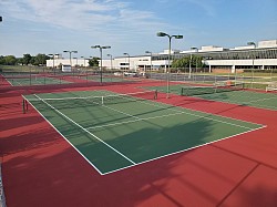Bank of 6 Tennis Courts