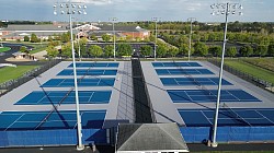 Bank of 10 Tennis Courts