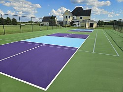 2 pickleball and 1 tennis