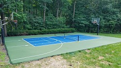 Basketball and pickleball courts