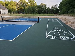 Pickleball and shuffleboard